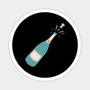 Champagne bottle Magnet